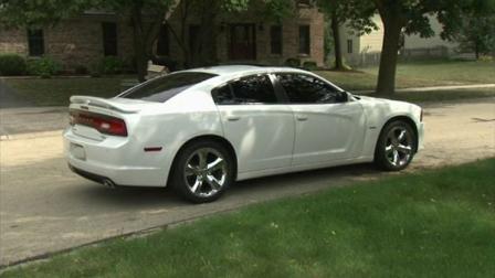 Naperville police say Konnor Burns, 24, was clocked speeding 124 mph in this Dodge Charger on Sunday night in a 45 mph zone.