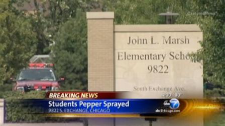 pepper spray marsh elementary, student pepper spray, marsh elementary school