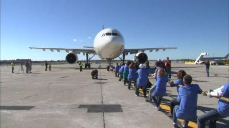 Its probably one of the greatest exhibitions of human strength, pulling a plane, and Saturday OHare International Airport hosted a plane pull.