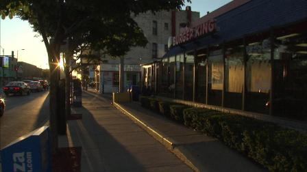A wanted armed robber strikes again at a Burger King in the citys Ukrainian Village neighborhood.