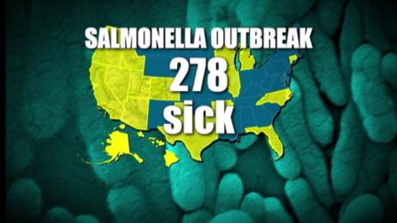 The Agriculture Department is threatening to shut down three California poultry processing facilities linked to a salmonella outbreak that has sickened 278 people across the country.