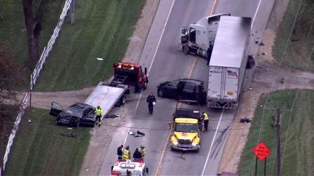 Emergency crews were on the scene of a serious accident in far north suburban Antioch Friday afternoon.