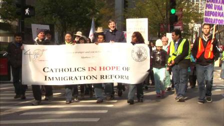 There was a large turnout Saturday for a march called a Pilgrimage for Immigration Reform.