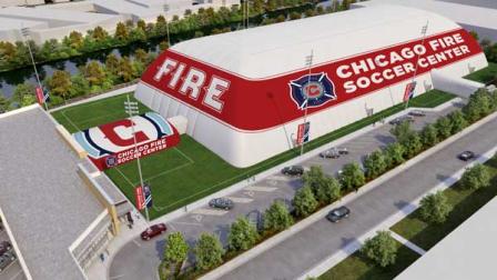 Chicago Fire unveils plan fo new soccer facility in the city.