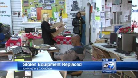 The new equipment was delivered Monday by representatives of Alden Princeton Health Care. On December 5, thieves broke into a community center called Imagine Englewood If.