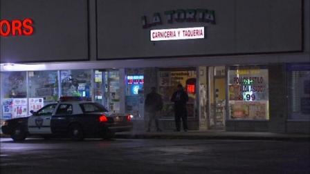 Aurora police say a 22-year-old man was inside the bathroom of a restaurant when he was shot more than one time.