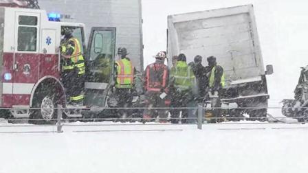 Interstate 55 is closed going northbound near Route 47 due to multiple crashes.