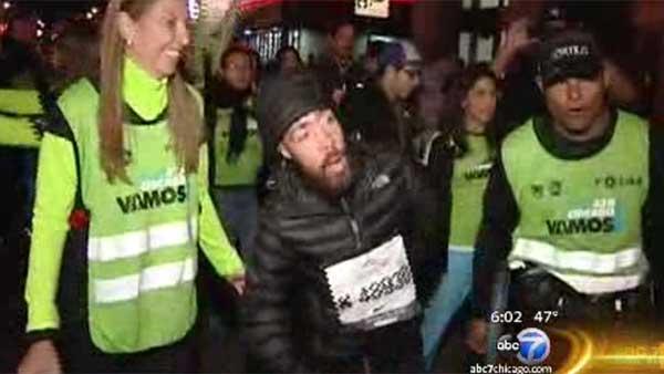 Last marathon finisher has inspirational story