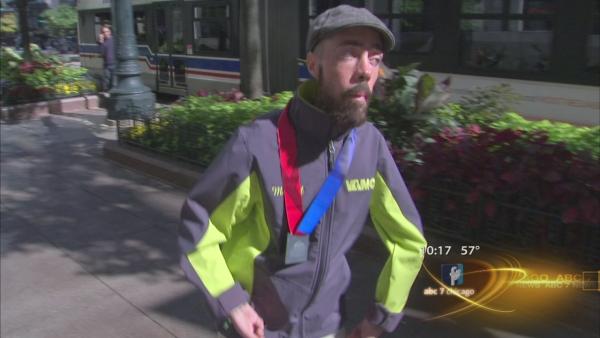 Inspirational man finishes last in Chicago Marathon