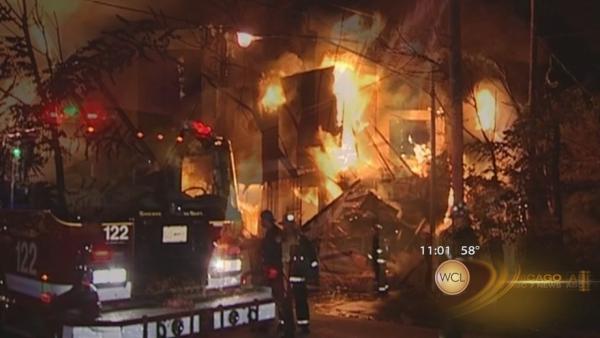 Park Manor fire, collapse 'suspicious,' CFD says