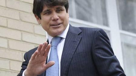 Ousted Illinois Governor Rod Blagojevich arrives at his home after pleading not guilty in federal court in Chicago, Tuesday, April 14, 2009.