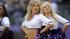 The Baltimore Ravens cheerleaders perform during...