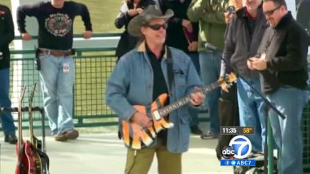 Singer Ted Nugent performs on stage in this undated photo.