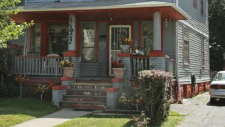 In this Sept. 2, 2008 file photo, the boyhood home of Superman creator Jerry Siegel is shown in Clevelands Collinwood neighborhood.
