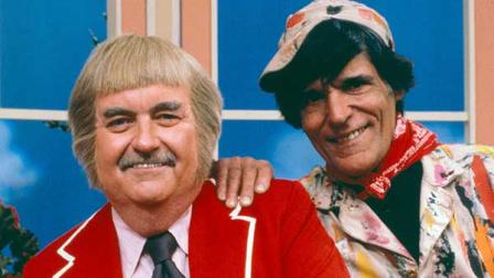 Captain Kangaroo Bob Keeshan with Dennis the Painter Cosmo Allegretti