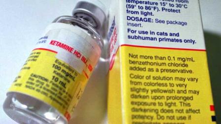 This is a vial of the animal tranquilizing drug ketamine hydrochloride, better known in the drug culture as Special K. (FILE)