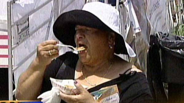 Thousands flock to the lake front to enjoy the last day of the Taste of Chicago.