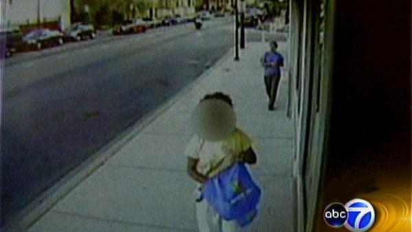 Surveillance photo of the girl, who was charged as juvenile, in an attack involving acid.