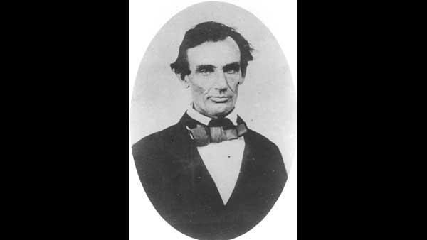 This photo taken in by Calvin Jackson, in Pittsfield, Ill., on Oct. 1, 1858 and provided by The Abraham Lincoln Presidential Library and Museum shows Abraham Lincoln during the time of the famous debates with Stephen A, Douglas 150 years ago. (AP Photo/The Abraham Lincoln Presidential Library and Museum, Calvin Jackson)