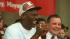 Chicagos Bulls Michael Jordan, left, and Mayor...