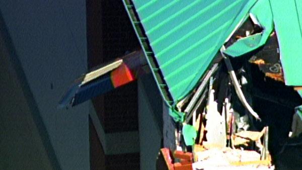 A small plane crashed into XSport fitness, located at 2780 Fitness Dr. in Naperville, Ill., on Wednesday.