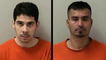 Pablo Galeana-Rueda, left, and Jose I Hernandez-Calderon, face several felony charges-- including possession and trafficking.