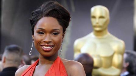 Jennifer Hudson arrives before the 83rd Academy Awards on Sunday, Feb. 27, 2011, in the Hollywood section of Los Angeles.