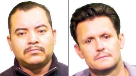 Juan Delgado (left), 35, of the 5200 block of South Richmond Street, was charged with one count of manufacture/delivery of a controlled substance, 900+ grams of heroin, and one count of possession of a controlled substance, 900+ grams of heroin. Juan Vazquez (right), 45, of the 4400 block of North Kasson Avenue, was charged with one count of Possession of a Controlled Substance, 900+ grams of heroin.