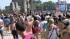 Lollapalooza fans and visitors storm the front...