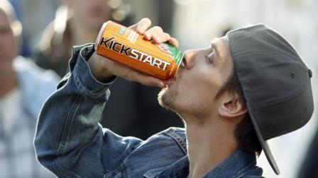 Actor Norbert Torok rehearses as the crew watches during the filming of a commercial for a new PepsiCo product called Kickstart, a carbonated drink that is part juice with Mountain Dew flavor, on the streets of downtown Los Angeles Tuesday, Jan. 29, 2013. PepsiCo Inc. is set to roll out the new drink called Kickstart this month that has Mountain Dew flavor but is made with 5 percent juice and an extra jolt of caffeine and Vitamins B and C. The company is hoping to grow sales by reaching Mountain Dew fans at a new time of day: morning. (AP Photo/Reed Saxon)