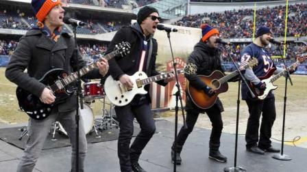 Plain White Ts perform during halftime of an NFL divisional playoff football game between the Chicago Bears and the Seattle Seahawks, Sunday, Jan. 16, 2011, in Chicago.