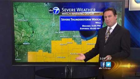 Chicago weather: Thundstorm Warning in effect for parts of Indiana and Illinois.