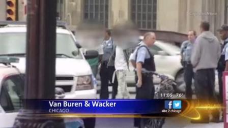 Five people are in custody after a robbery Monday morning on a Blue Line train near the Van Buren and Clinton station.