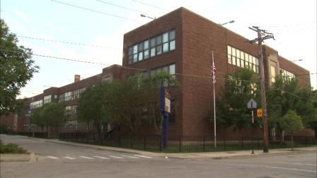 Police are searching for those responsible for burglarizing a school in the Bronzeville neighborhood.