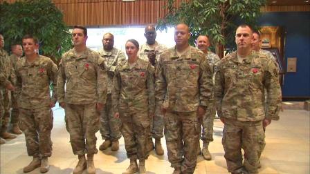 Over 100 Illinois Army National Guard soldiers were honored Saturday in a ceremony for the 9334d Military Police Company held at Chicago Botanic Gardens.