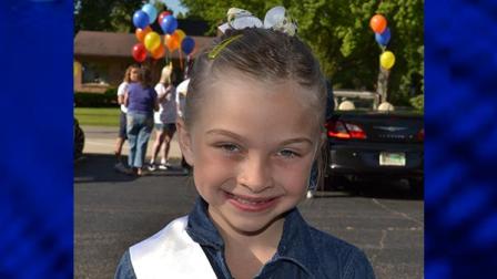 Police say 7-year-old Lola Bella Cassidy was crossing the street in the 4100 block of Veteran Parkway when she was hit by a car.