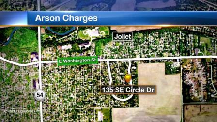 A Joliet man accused of blowing up the house he lived in is being held in jail after pleading not guilty to arson charges.