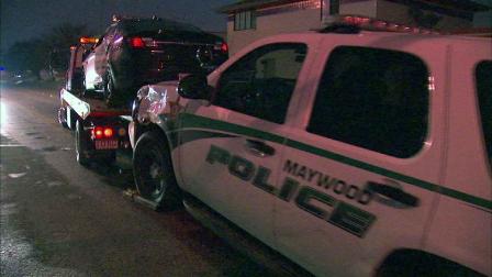 A Maywood squad car and a police car from Melrose Park struck each other near Grant and 25th Street in Bellwood.