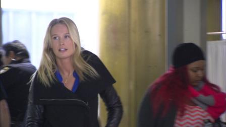 Sarah Kustok enters the courthouse in advance of her fathers murder trial. Allen Kustok is accused of killing his wife while she slept.
