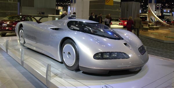 The Oldsmobile concept car Aerotech is shown on...