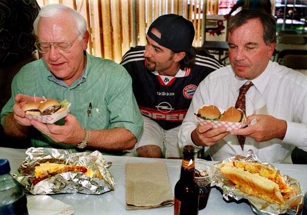 Chicago Mayor Richard Daley, right, and Illinois...