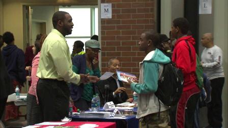 Thousands of students turned out Saturday for a big college scholarship fair organized by 100 Black Men of Chicago.