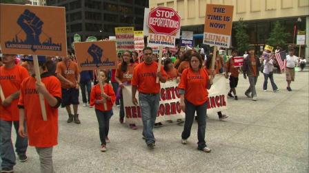 Thousands of people participated in a march Saturday for immigration reform.