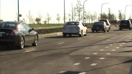 The new stretch of Lake Shore Drive on the South Side opened to traffic Sunday.