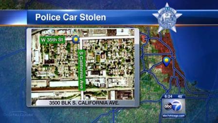 A Chicago police squad car was taken early Saturday morning and then recovered a short time later.