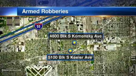 Police say armed robbers are targeting victims in Chicagos Archer Heights neighborhood on the South Side.