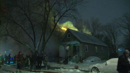 A firefighter is injured and three dogs are killed in a fire on Chicagos South Side Sunday night.