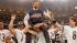 Chicago Bears head coach Mike Ditka is carried off the field by Steve McMichael, left, and William Perry after the Bears win Super Bowl XX in New Orleans, La., on Jan. 26, 1986.