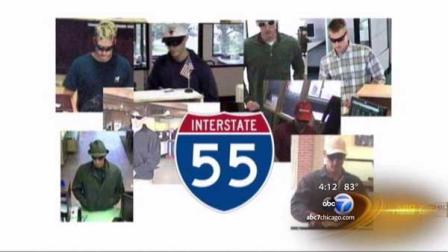 Images from surveillance cameras of the so-called I-55 bandit from the FBI.