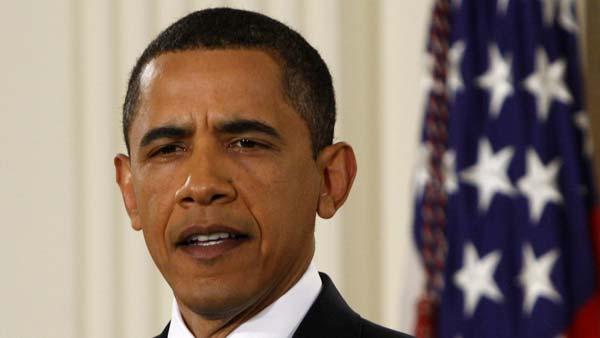 FILE: President Barack Obama makes an opening statement during a prime time news conference in the East Room of the White House in Washington, Wednesday, April 29, 2009. The news conference marked his 100th day in office. (AP Photo/Ron Edmonds)